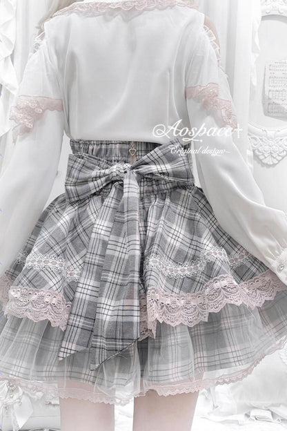 Lace High-Waist Skirt