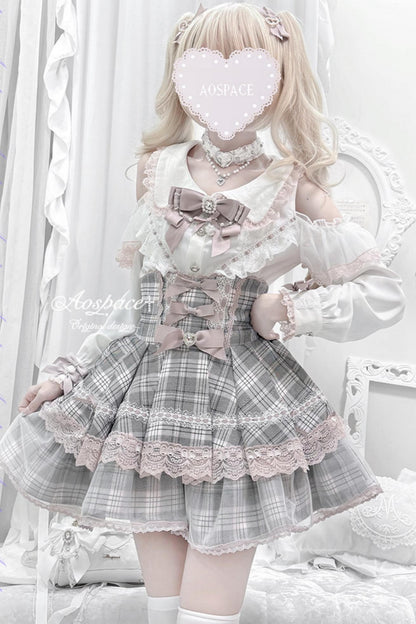 Lace High-Waist Skirt