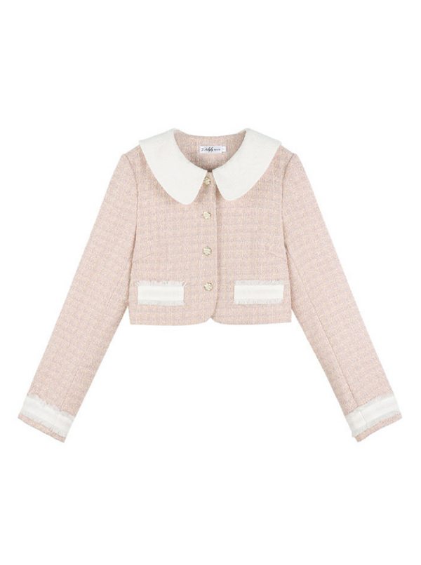 ミルクスウィートショートジャケット＋ハイウエストAラインスカート