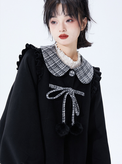 Doll Color Ribbon Coat