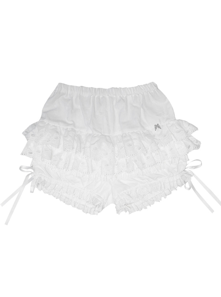 Baby Frill Lace Ribbable Shorts Bottoms