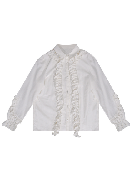 Frill Retrogger Classical Blouse