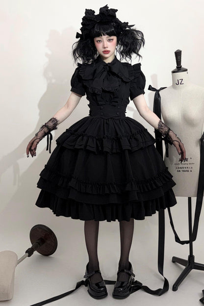 Cat Cocoon Long Cake Skirt