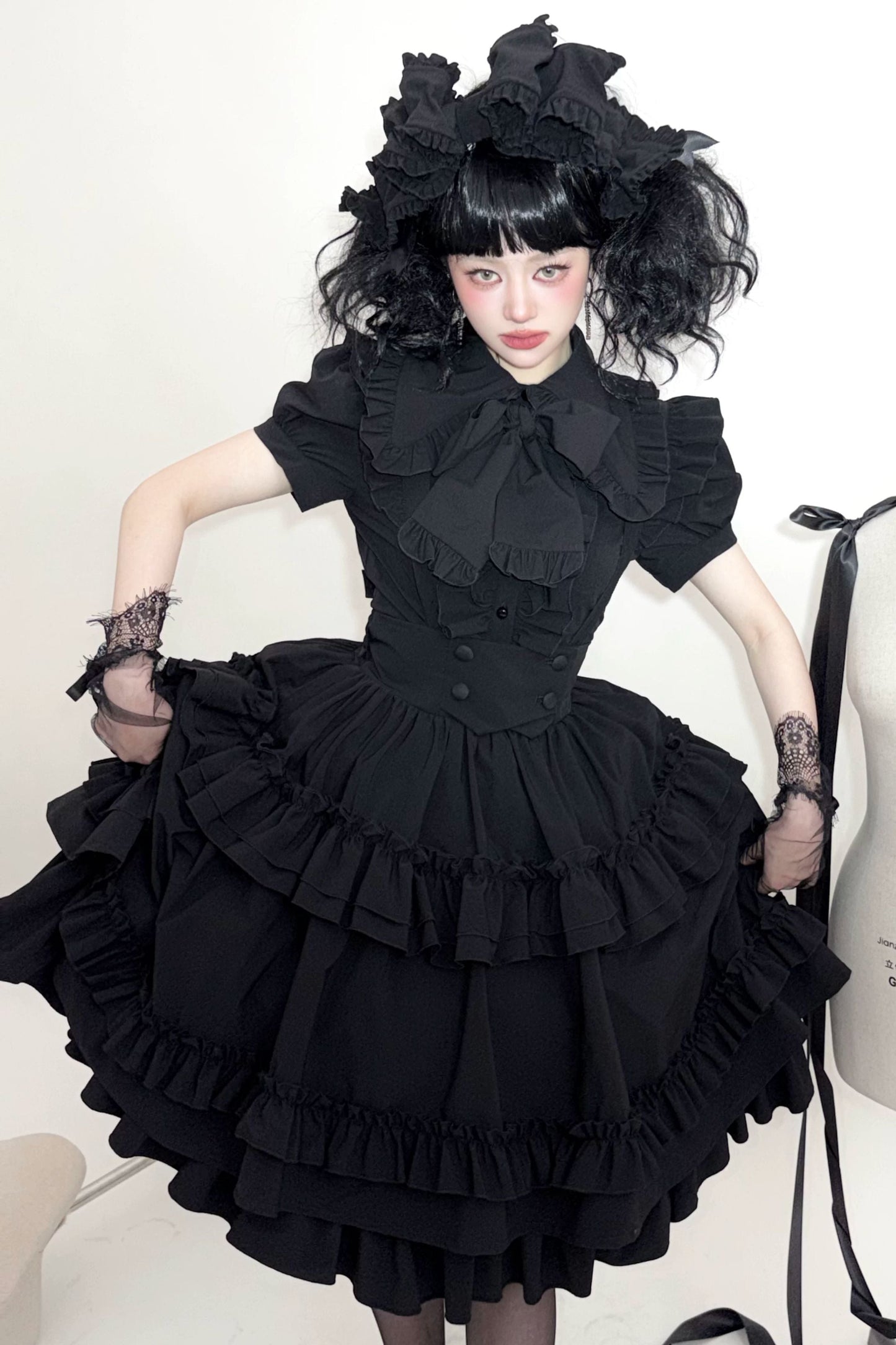Cat Cocoon Long Cake Skirt
