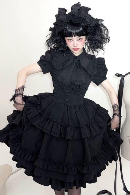 Cat Cocoon Long Cake Skirt