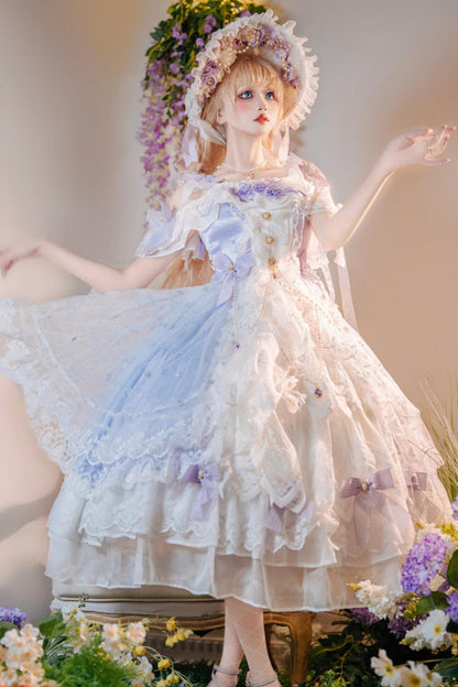 Geblümtes Lolita-JSK-Kleid
