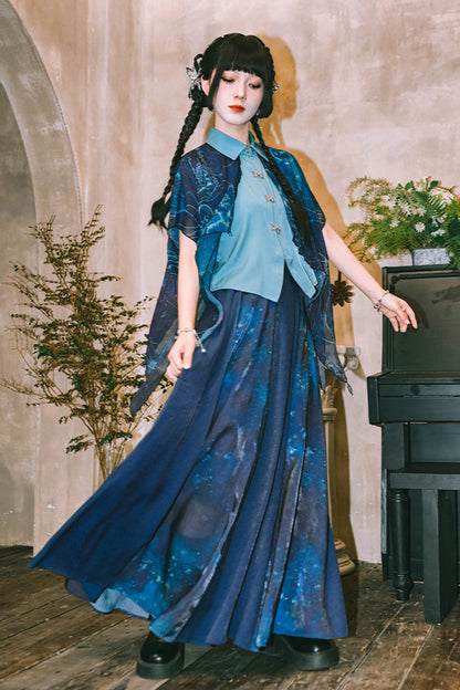 Blue World Floating Glow Skirt