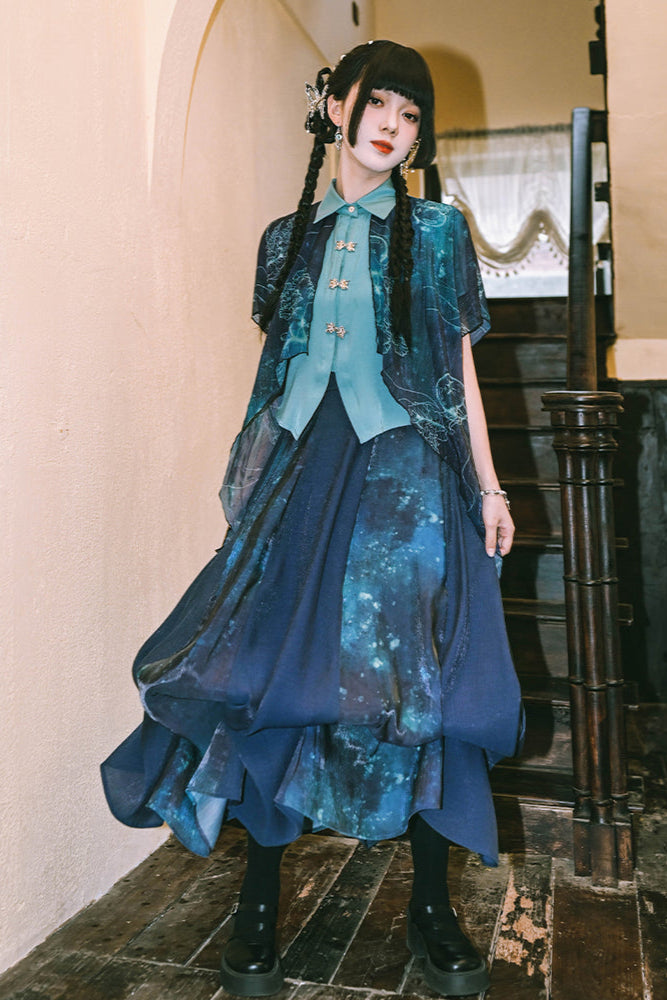 Blue World Floating Glow Skirt