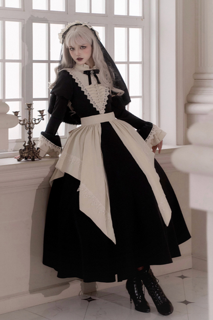 [Reservation product] Dark Gothic Girl School Dress Set