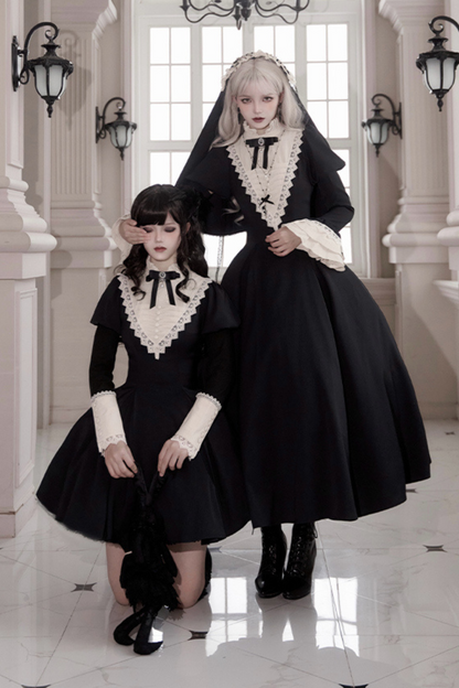 [Reservation product] Dark Gothic Girl School Dress Set