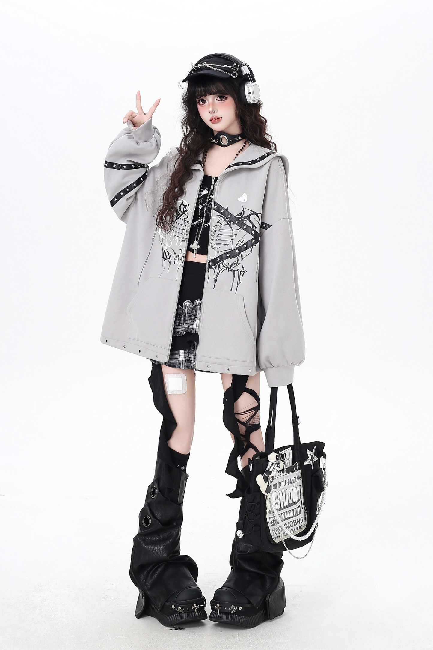 Sailor Sweet Dark Zip Hoodie