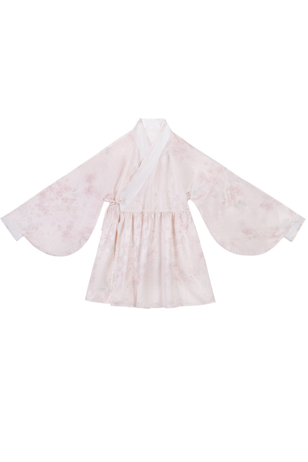 レトロホワイトピーチペチドレスセット