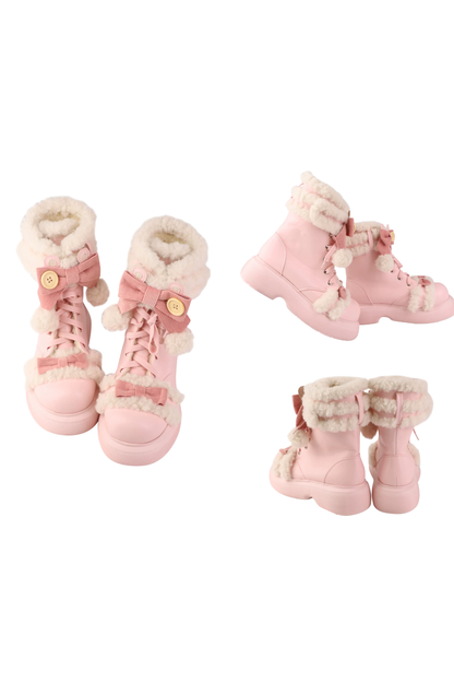 シープパフスノーブーツ