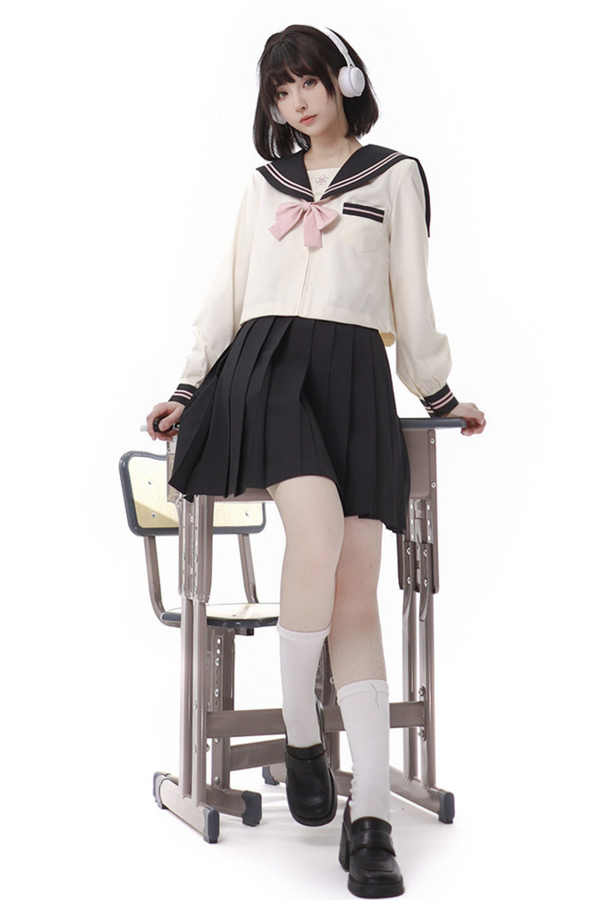 スイートカレッジセーラートップス+プリーツスカート
