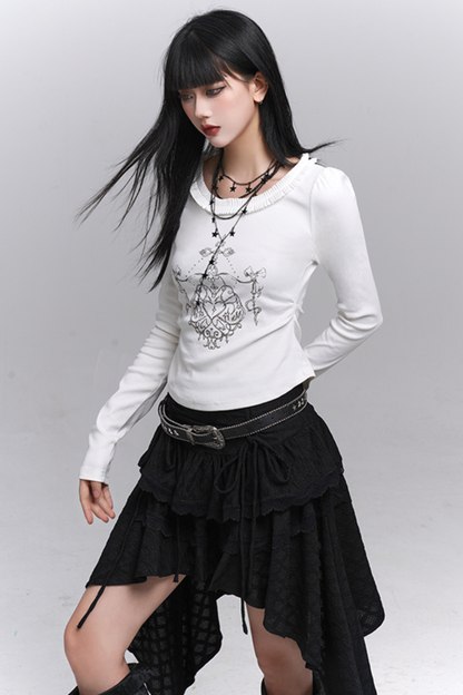 ゴーストガールアシメスカート