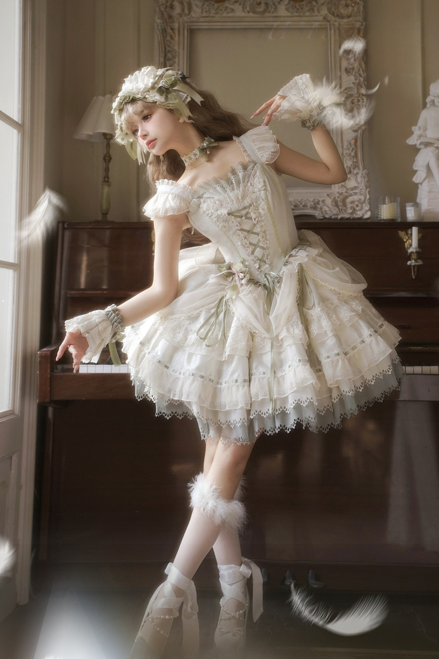 Jasmine Elegant Ballerina Lolita Dress and Accessories