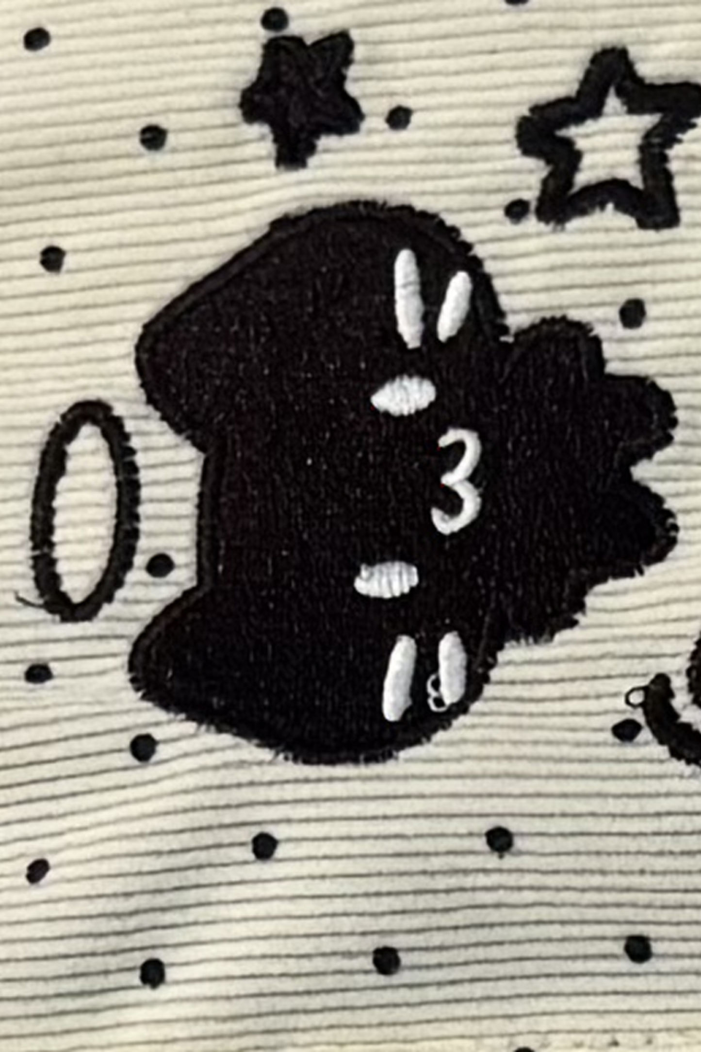 ファーキャットフードドットジャケット