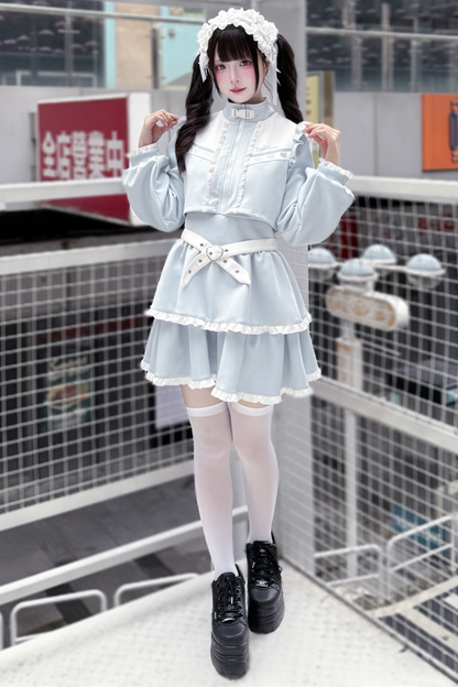 Aqua Dark Kawaii Kleid