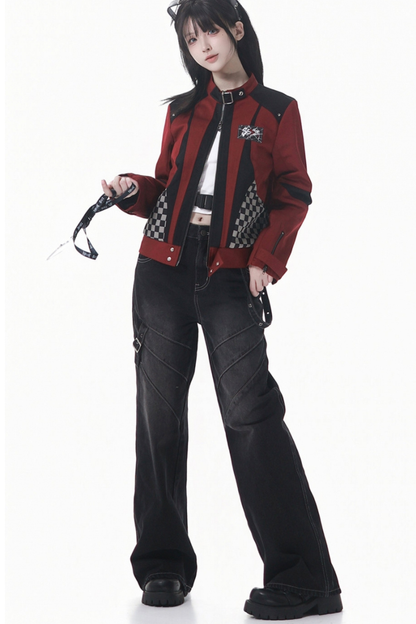 Washed Smoked Straight Leg Pants