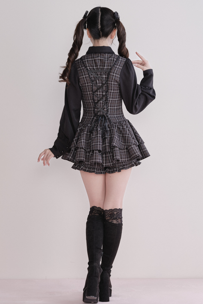 Plaid Sweet Dress + Inner Shorts