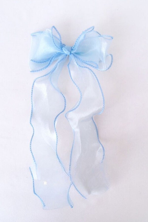 チュールリボンヘアピン