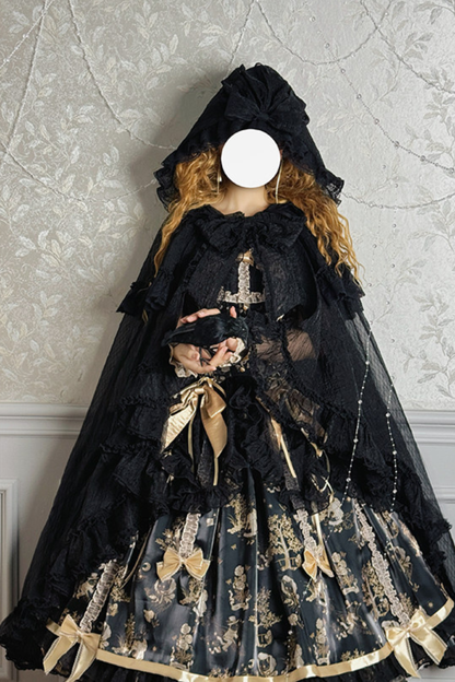 【4月3日予約締切】ファンタジーシアーフードロリータケープ