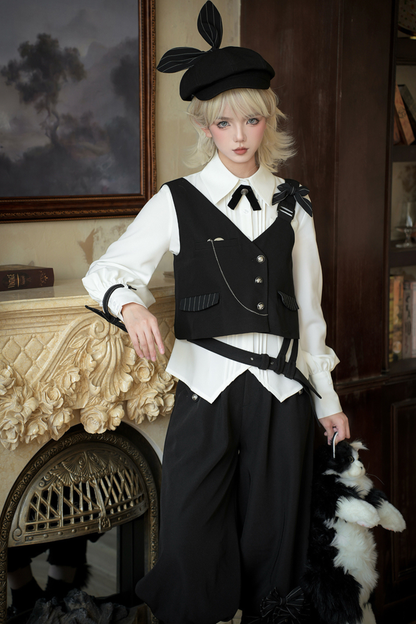 クールシックベスト+シャツ+バルーンパンツ