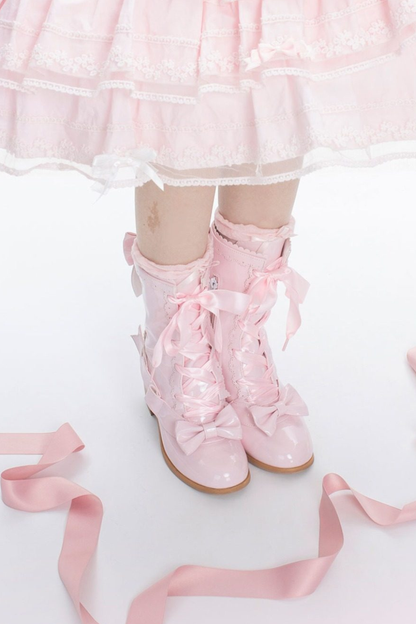 Sheep puff retro boots