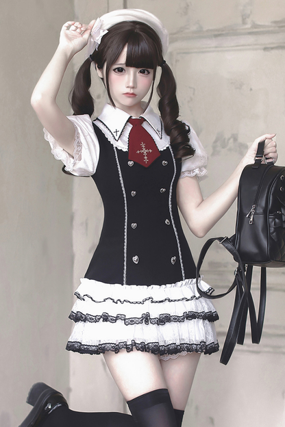 【3月15日予約締切】アカデミーナイトローウエストドレス+インナーパンツ+ネクタイ