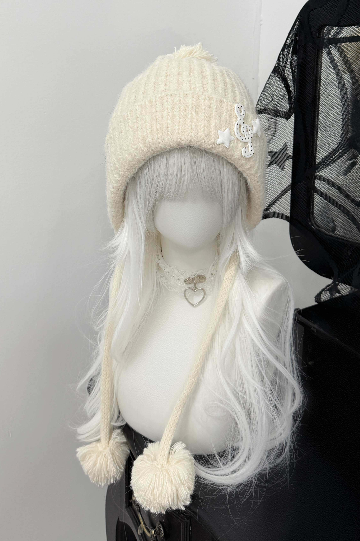 スノーミュージックニットハット＋イヤーマフ