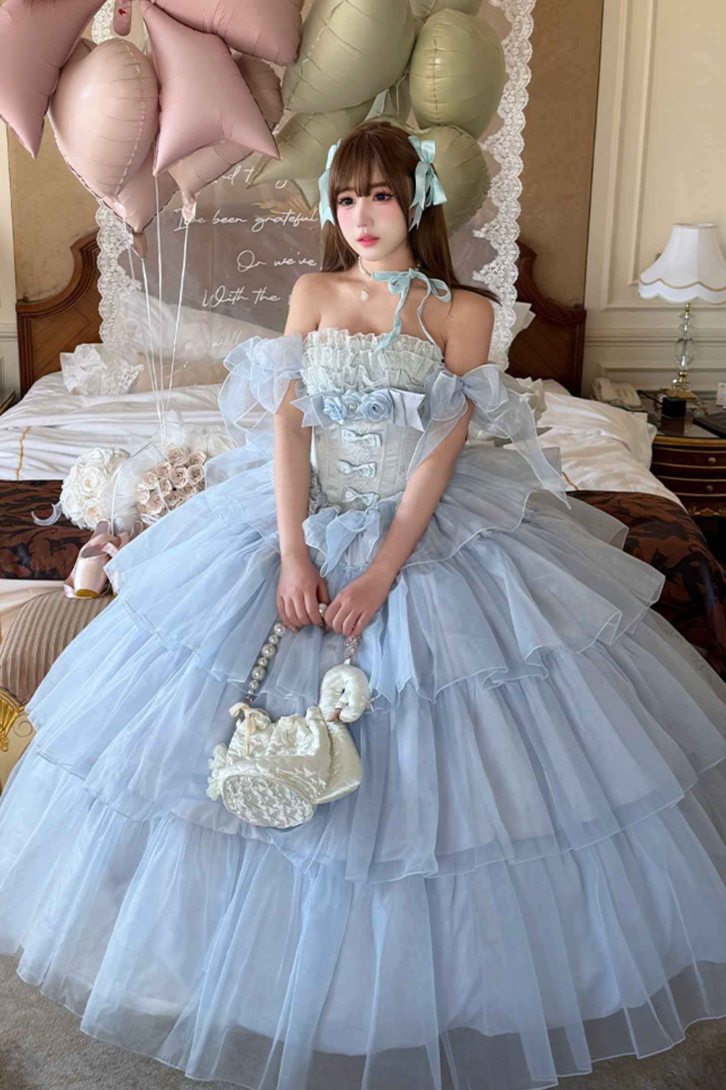 [Vorbestellung bis 30. März]Moose-Liebeslied-Hochzeitskleid + Ärmel