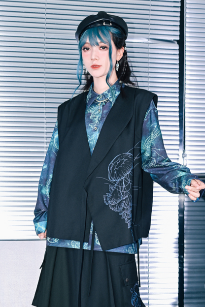 アシンメトリーレイヤードベスト