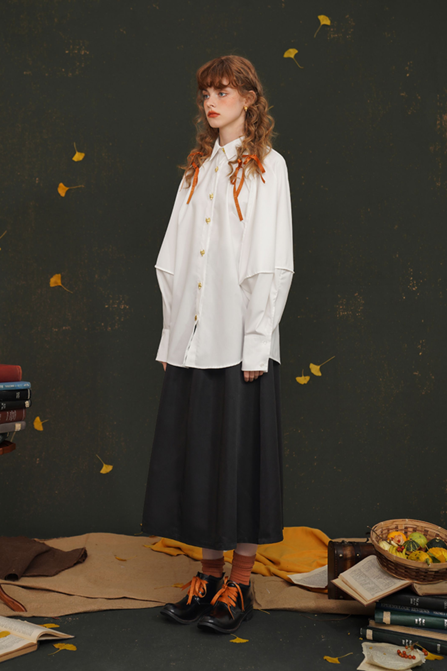 レトロラタンスリーブシャツ