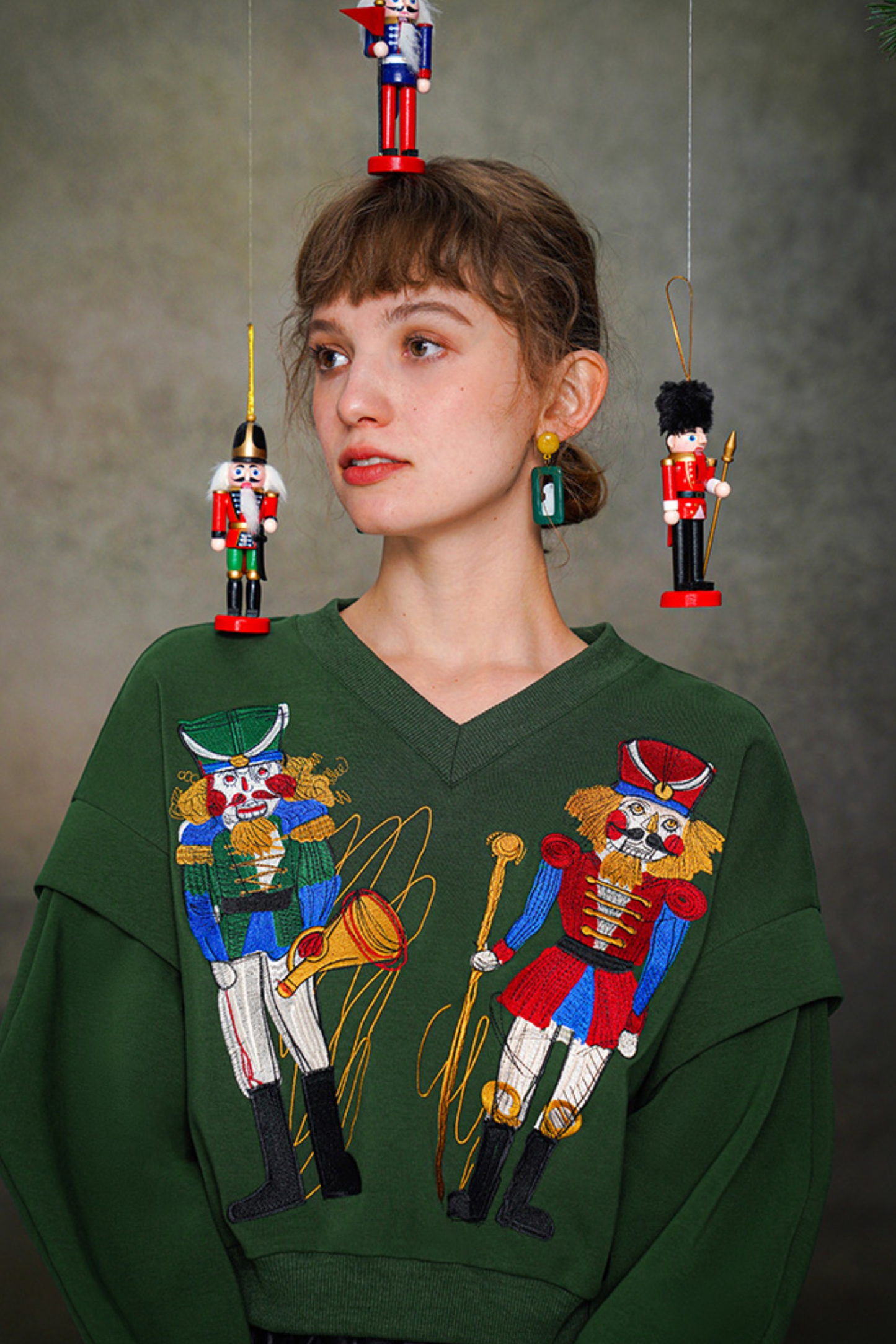 Retro Toy Wide V-Neck Top