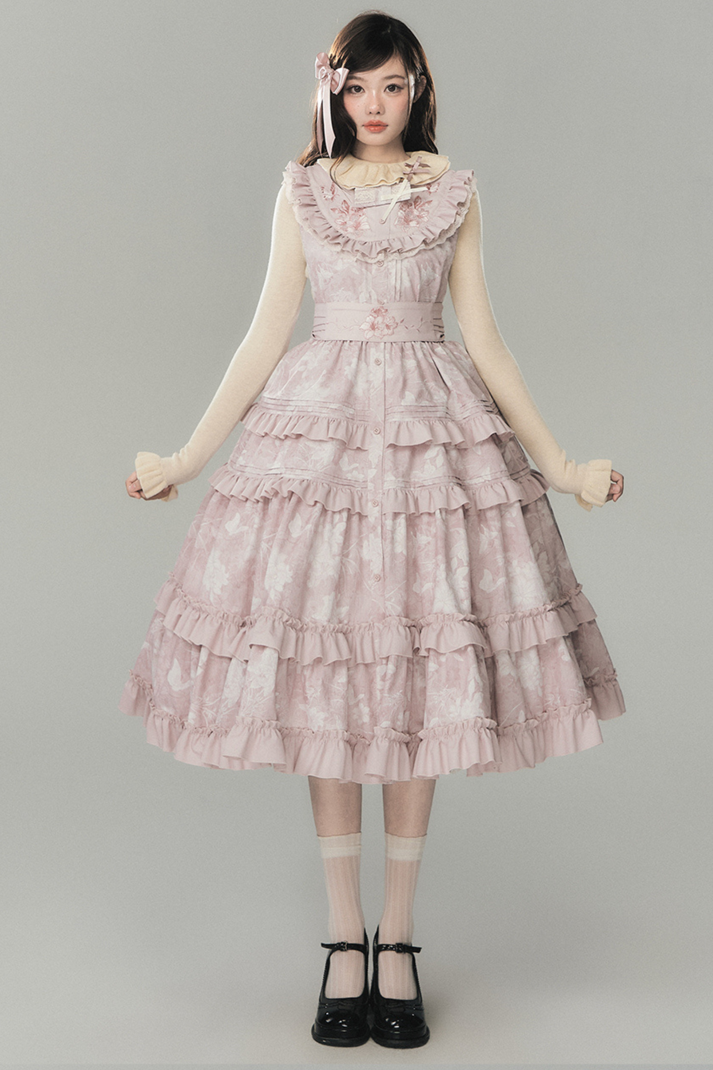 ラブリーロリータベストドレス+トップス+ベルト