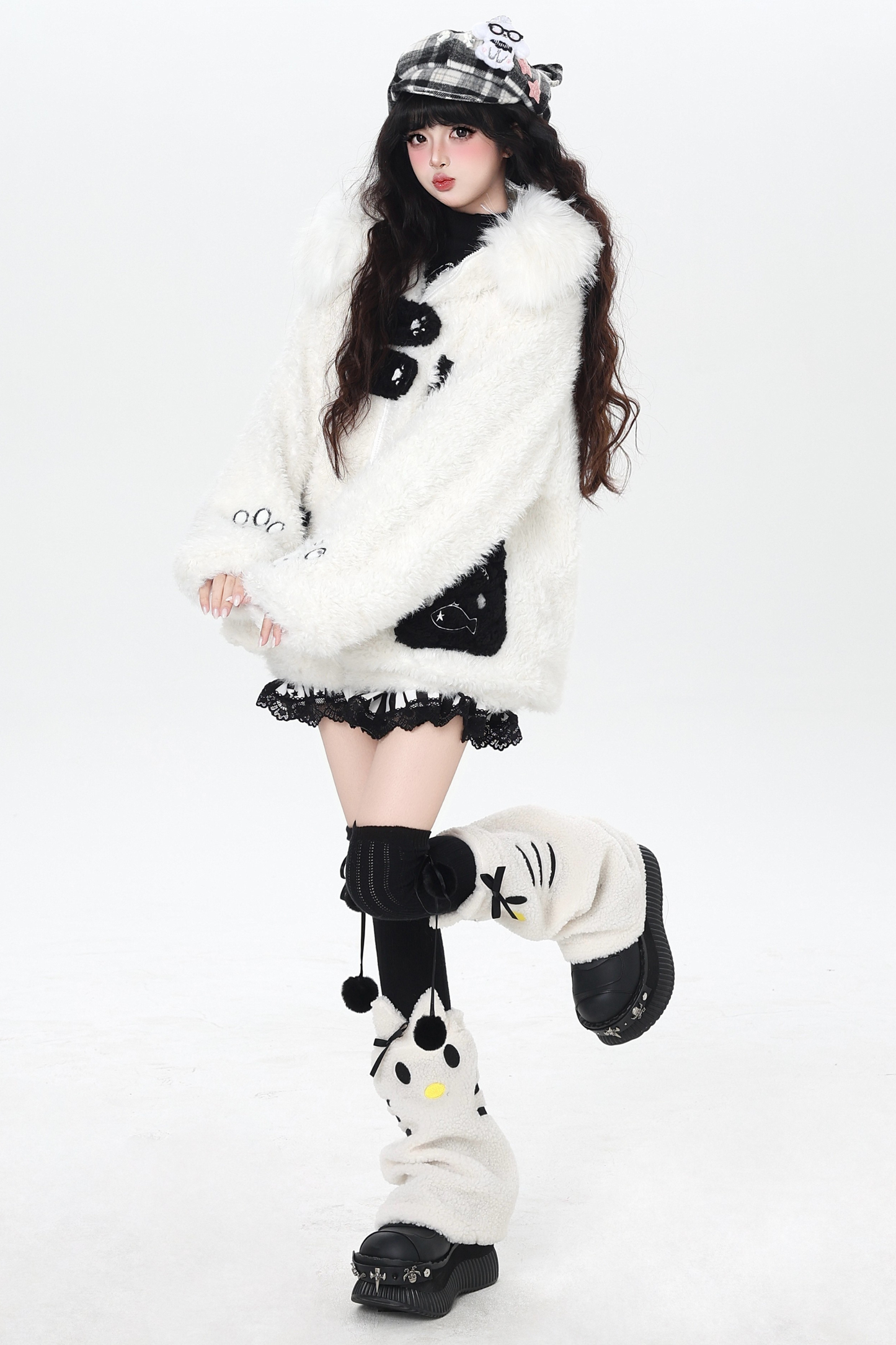 Cat Ear Fleece Hooded Outerwear