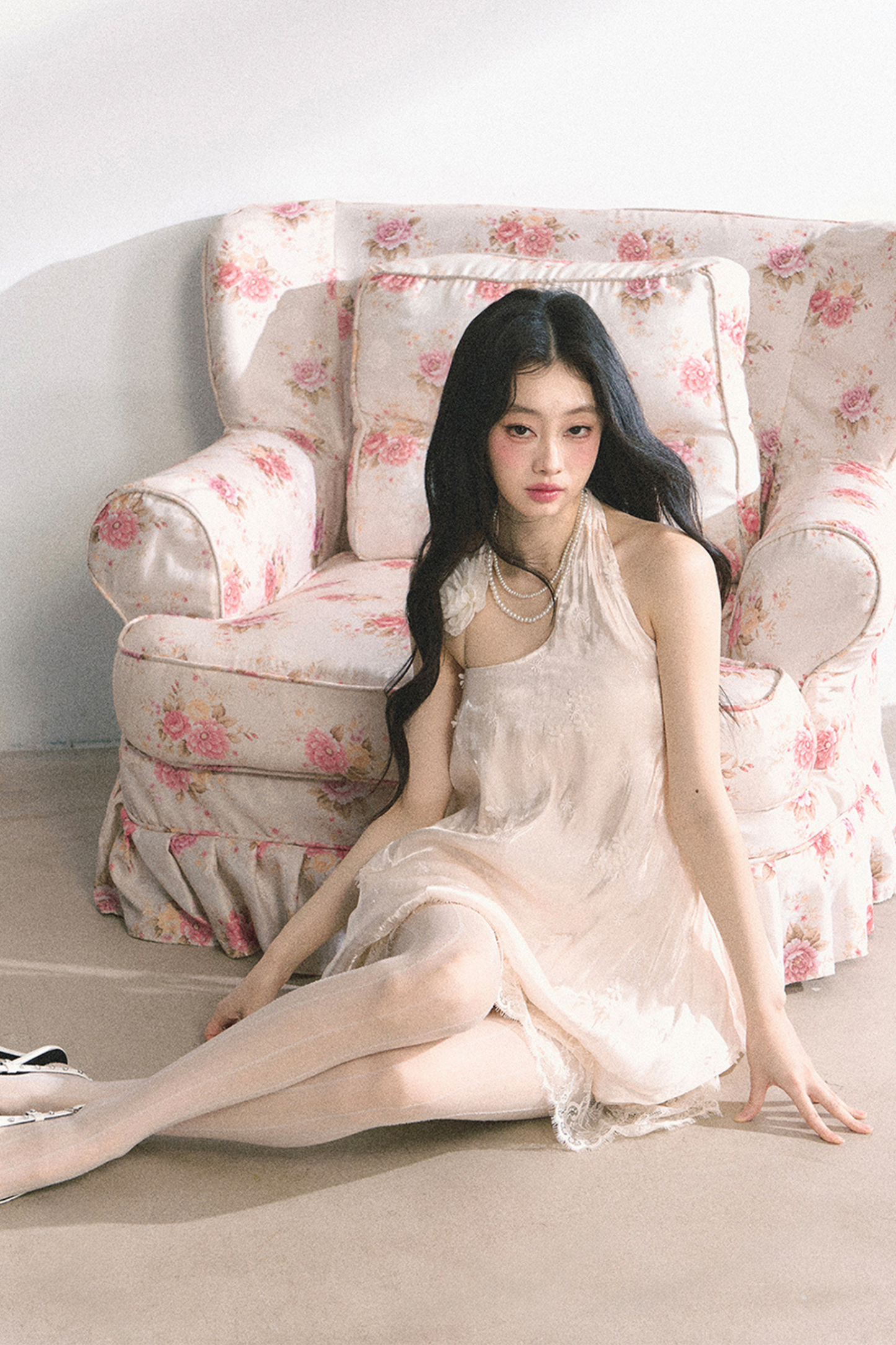 フレンチレースフラワードレス