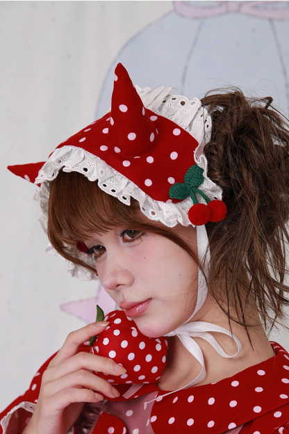 レトロポルカドットヘアバンド