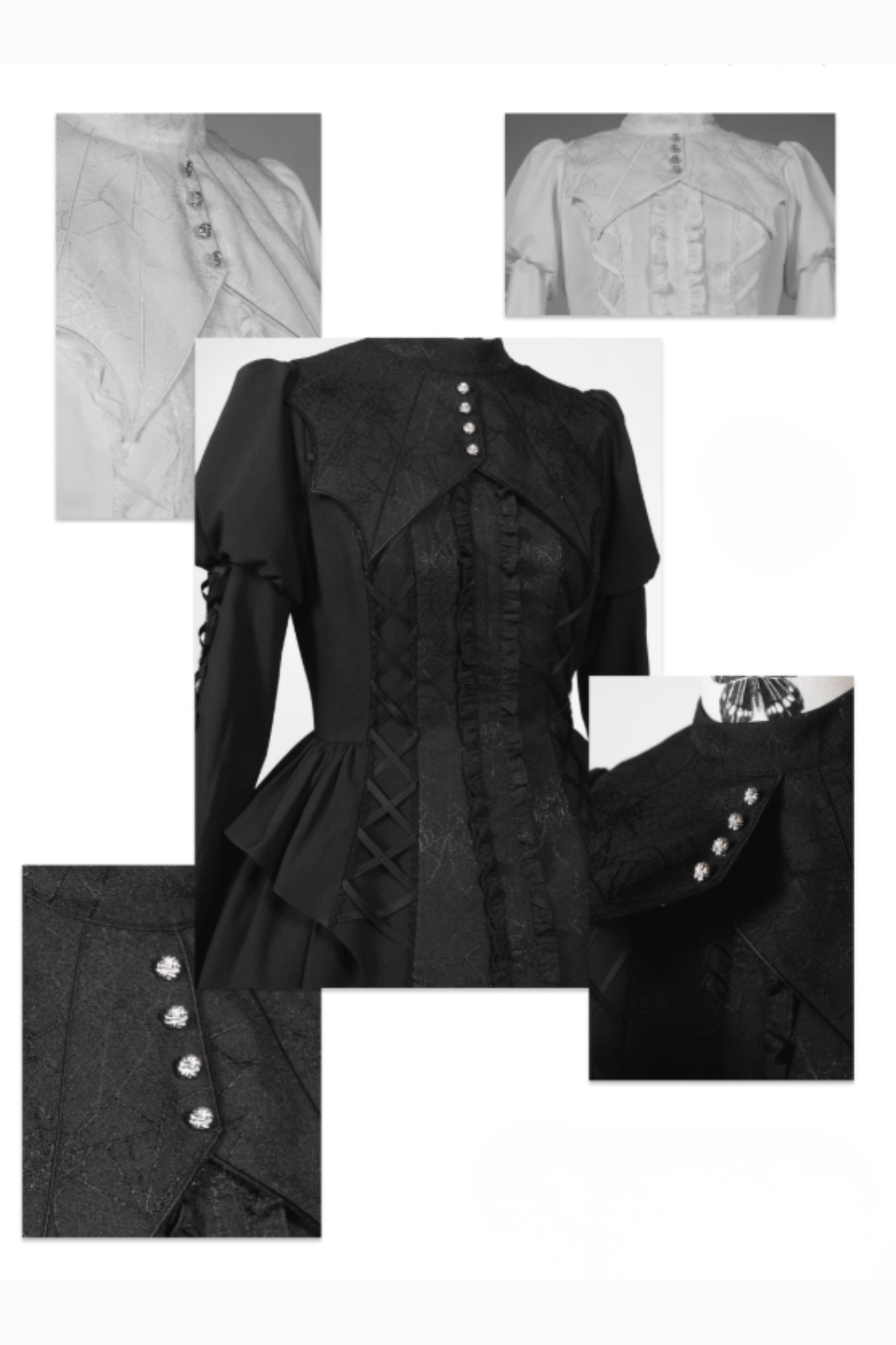 [Deadline for reservations: November 19] Camilla Spider Web Bat Gothic Dark Series Dress Full Set + Setup Full Set