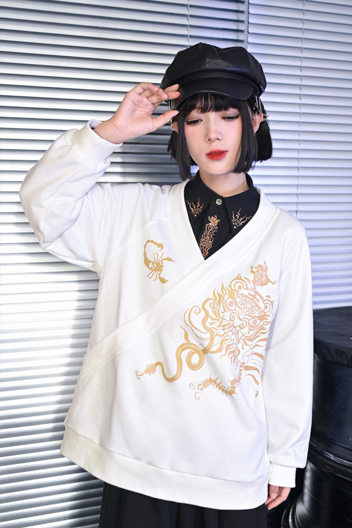 チャイナデザインプルオーバー