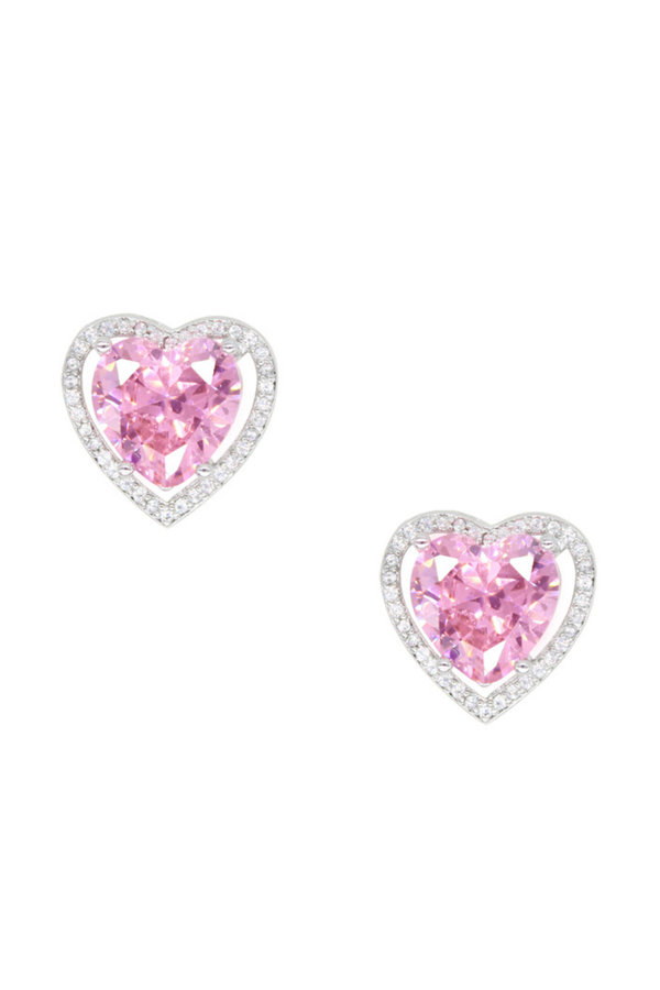 Little Peach Heart Stud Earrings