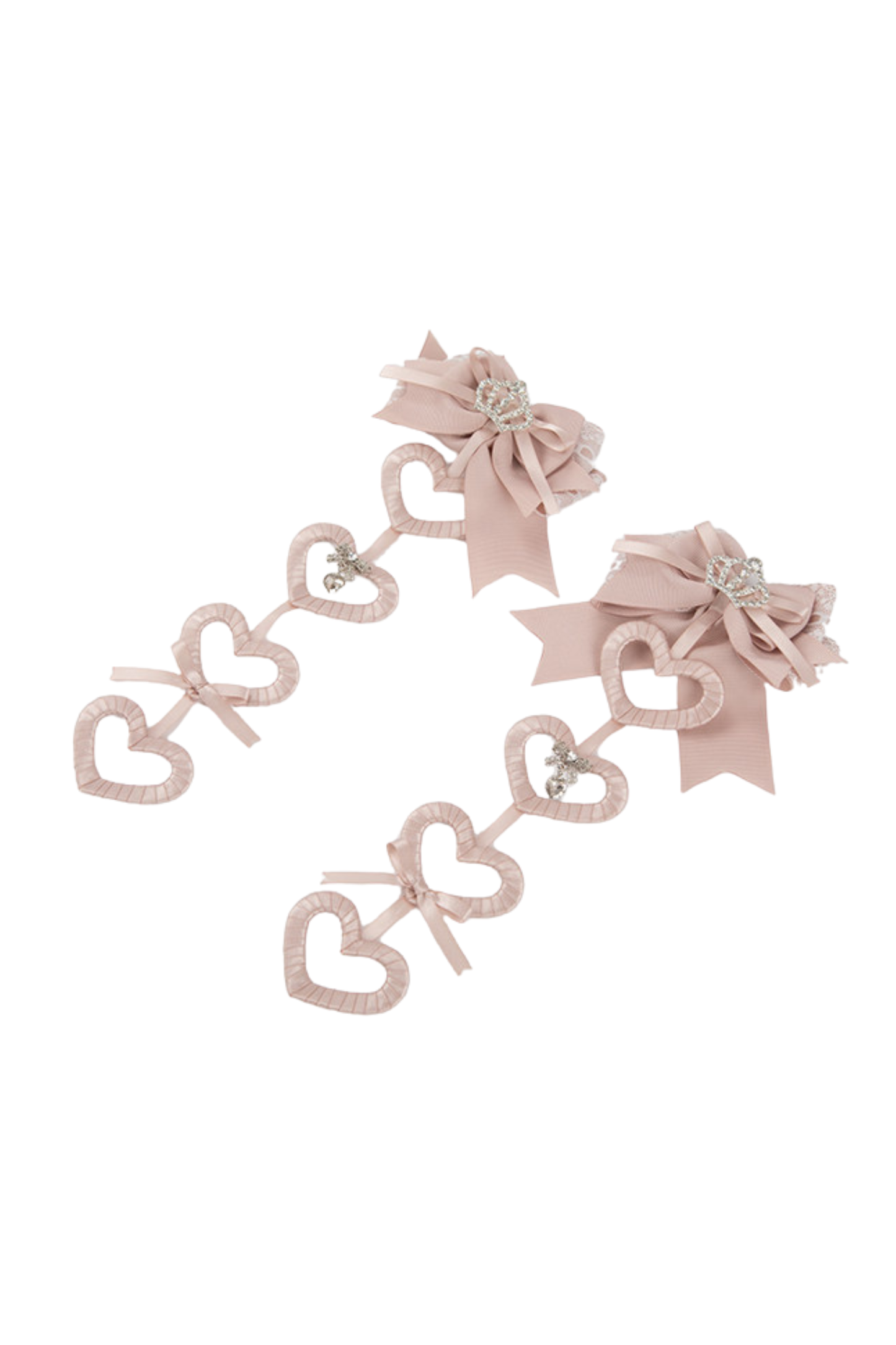 Lace Satin Ribbon Hair Clips