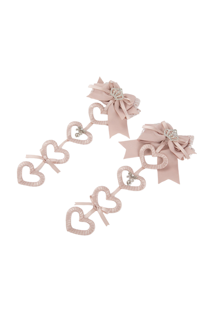 Lace Satin Ribbon Hair Clips