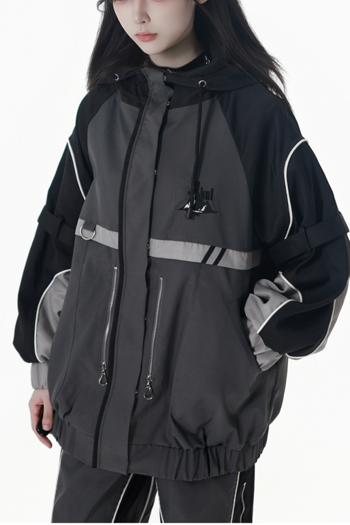 モードダークジャケット+ロングパンツ+スカート+レッグウォーマー