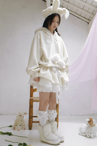 Plush Lace Angel Dress