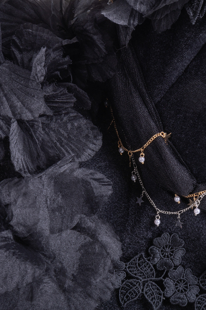 Lace Lolita Gothic Witch Hat + Hat Clip