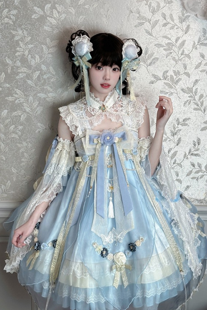 Fairy Floral China Tulle Ribbon Dress