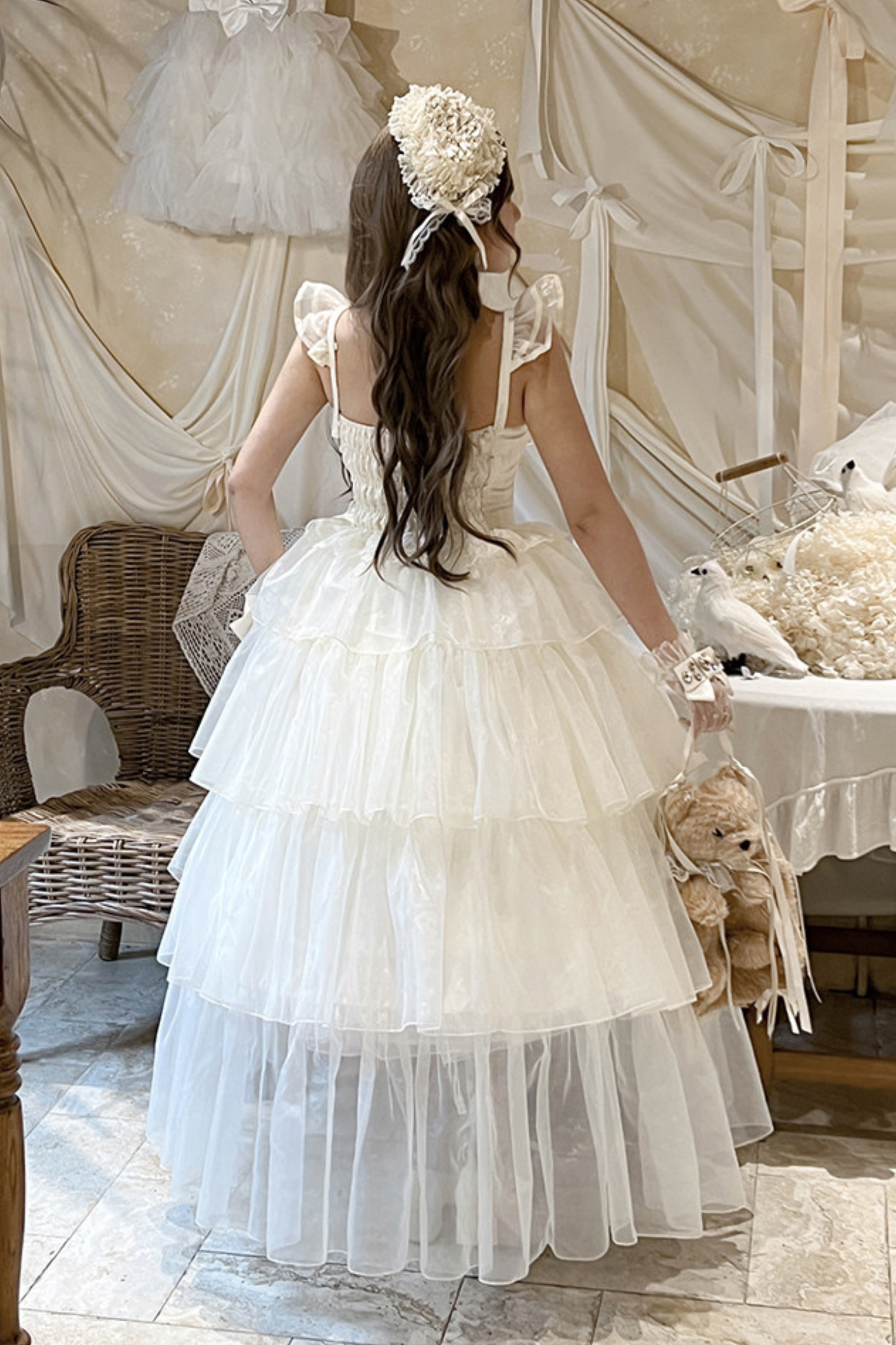 ファーストラブフローラルドレス+スリーブ