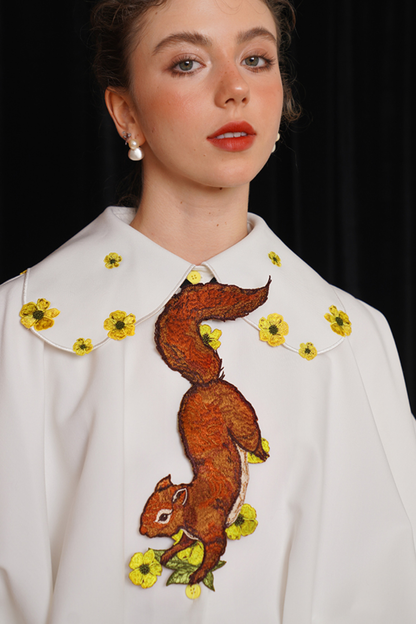 リスフラワーネクタイ