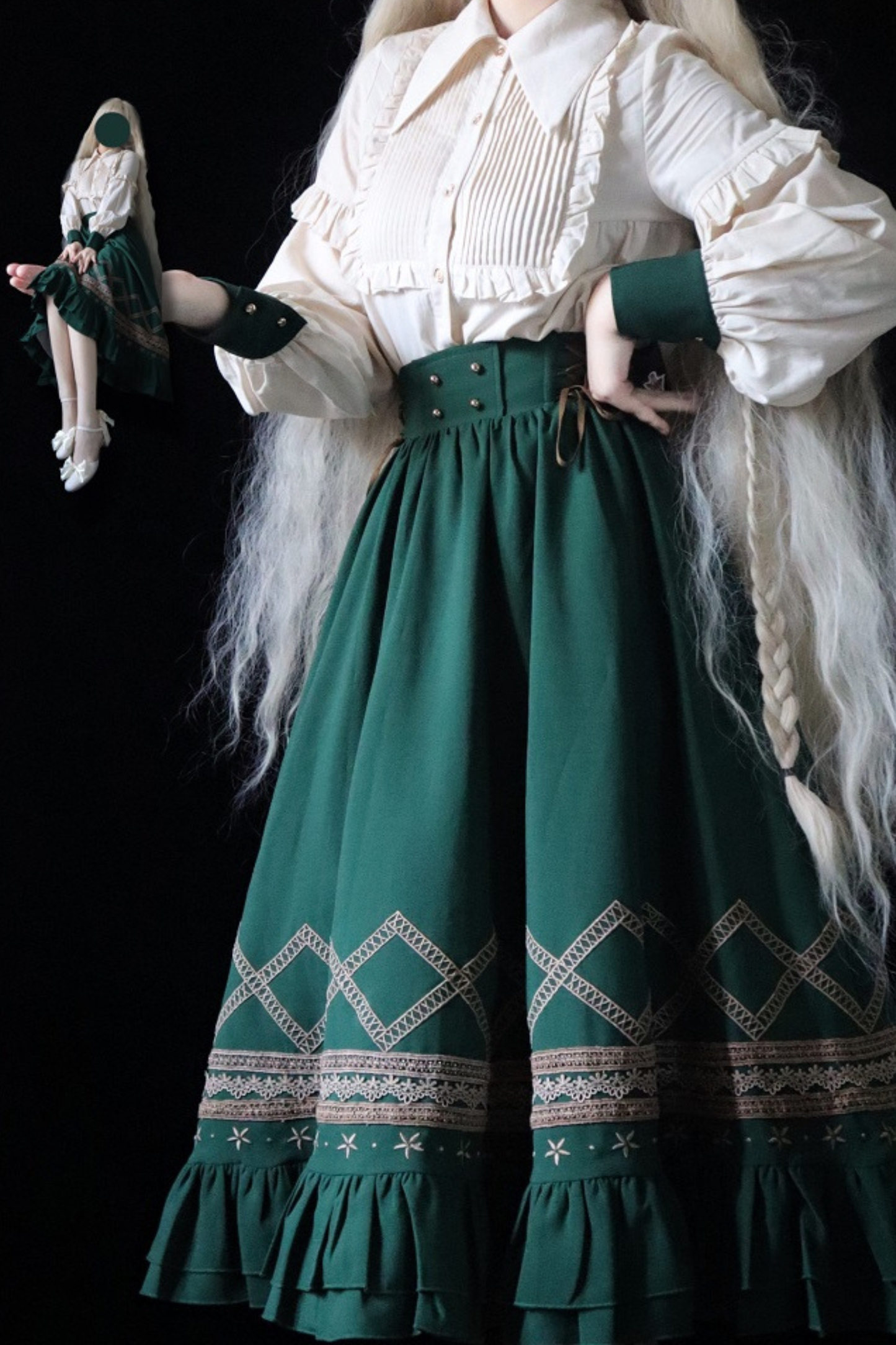 クラシカルレトロフレアロリータスカート